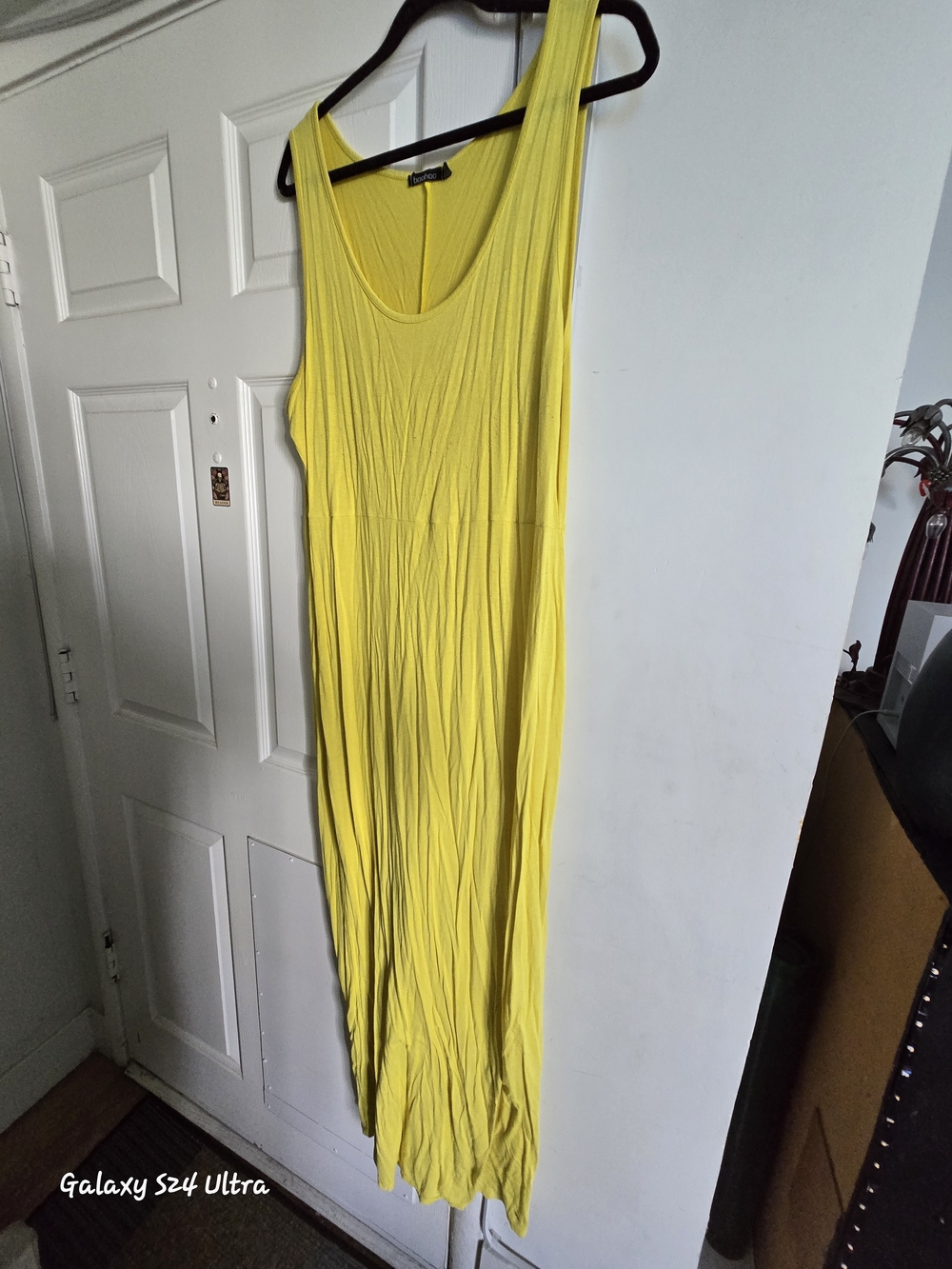 Yellow Sleeveless Maxi Dress By BooHoo Size 18